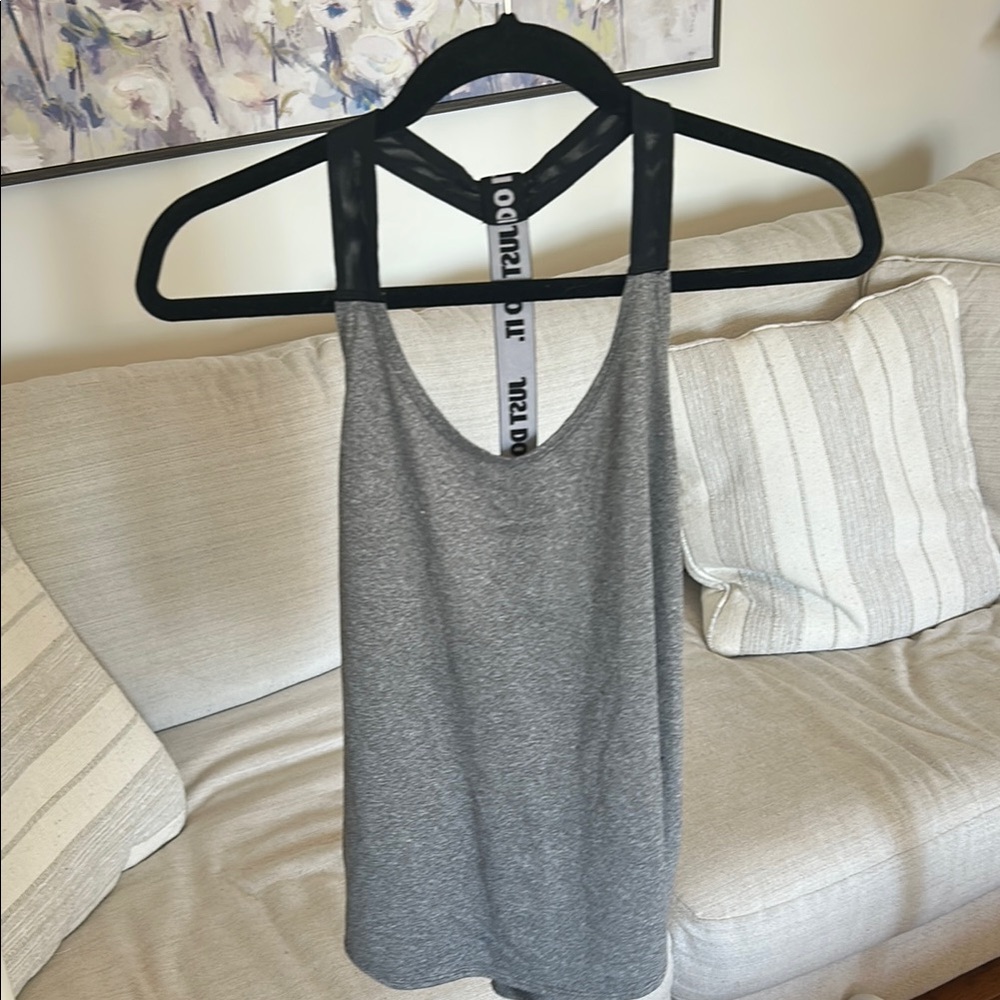 Trendy Gray Tank Top